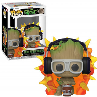 Funko Pop! Marvel: Ja sam Groot - Groot s detonatorom #1195 Vinilna figura s vrtljivom glavom Merch