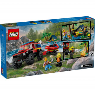 LEGO City Vatrogasno vozilo 4x4 i čamac za spašavanje (60412) Igračka