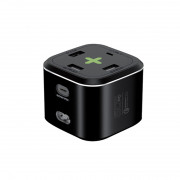 Promate power adapter - POWERCUBE PD80 (POWERCUBE-PD80.EU-BK) 