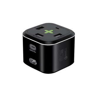 Promate power adapter - POWERCUBE PD80 (POWERCUBE-PD80.EU-BK) Mobile