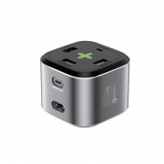 Promate power adapter - POWERCUBE PD80 (POWERCUBE-PD80.EU-GR) 