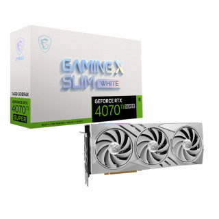 MSI GeForce RTX 4070 Ti SUPER 16G GAMING X SLIM White 16GB GDDR6X (513-626R) PC