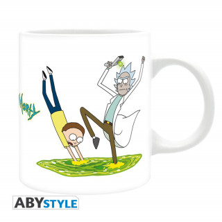 RICK I MORTY - Šalica - 320 ml - "Portal 2" x2 Merch