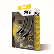 Steelplay dual Play & Charge kabel za PS4 kontroler - Crni 