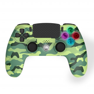 Freaks and Geeks - PS4 bežični LED kontroler - Green Camo (140142d) PS4