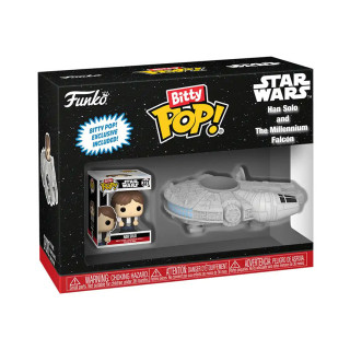 Funko Bitty Pop! Ride: Star Wars - Han Solo and The Millennium Falcon Vinyl Figure Merch