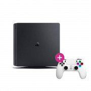 PlayStation 4 (PS4) Slim 500GB (korišten) + Freaks and Geeks - bežični kontroler - bijeli (140142B) 