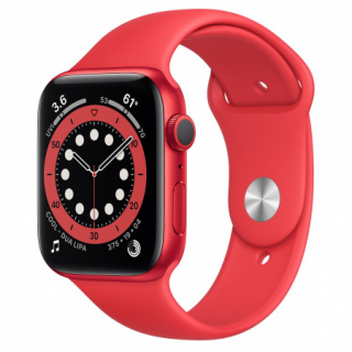 Apple Watch S6 GPS, 44mm PRODUCT(RED) aluminum Case with PRODUCT(RED) Sport Ban Mobile