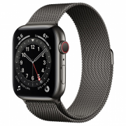 Apple Watch S6 GPS Cellular, 44mm Graphite Stainless Steel Case with Graphite 