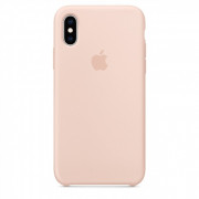 Apple iPhone XS silicone back cover, Powder 