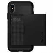 Spigen Slim Armor CS back cover, iPhone XS, Black 