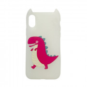 Hana Pop silicone back cover, iPhone XS, Dino 