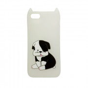 Hana Pop silicone back cover, iPhone SE, Dog 