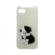 Hana Pop silicone back cover, iPhone 8/7, Dog 