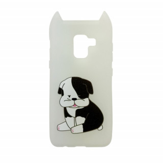 Hana Pop silicone back cover, Galaxy A8, Dog Mobile