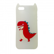 Hana Pop silicone back cover, iPhone SE, Dino 