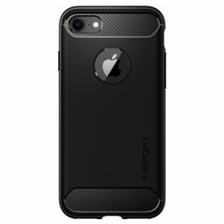 Spigen Rugged Armor back cover, iPhone 8/7, Black Mobile