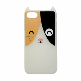 Hana Pop silicone back cover, iPhone 8/7, Spotted kitten Mobile