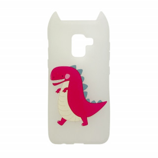 Hana Pop silicone back cover, Galaxy A8, Dino Mobile