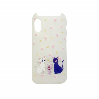 Hana Pop silicone back cover, iPhone XS, Cat family Mobile