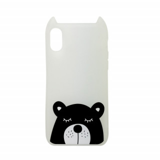 Hana Pop silicone back cover, iPhone XS, Teddy bear Mobile