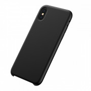 Baseus Original LSR silicone back cover,iPhone X, Black 