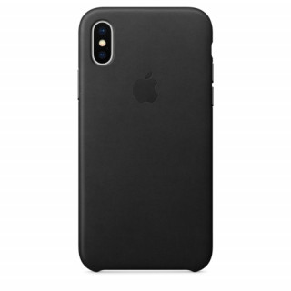 Apple iPhone leather back cover, Black Mobile