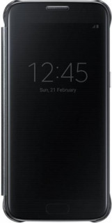 Samsung Galaxy S7 clear view cover case, BlueesBlack Mobile