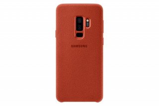 Samsung Galaxy S9 Alcantara leather back cover, Red Mobile