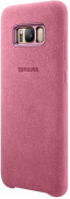 Samsung Galaxy S8 Alcantara leather back cover, Pink 