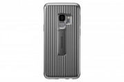 Galaxy S9 Protective Standing cover case. silver 