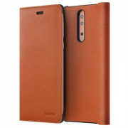 Nokia book cover leather case, Brown 