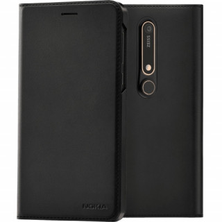 Nokia 6.1 flip cover case, Black Mobile