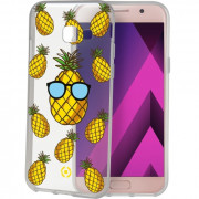 Celly Galaxy A3-2017- patterned back cover, Pineapple 