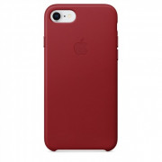 Apple iPhone - leather back cover, Red 