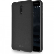 AZURI plastic  back cover  -Black Nokia 6 