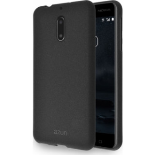 AZURI plastic  back cover  -Black Nokia 6 Mobile