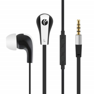 VCOM earphone microphone DE213 Black Mobile