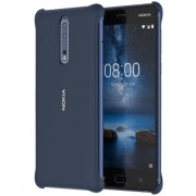 Nokia soft touch plastic  back cover, Blue 