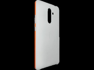 Nokia Plus impact resistant plastic  back cover, Gray/orange Mobile