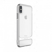 Hana Ceramic plastic  back cover, iPhone XS, Silver 