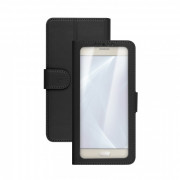 Celly universal book case with notification window, 4-4.5" Black 