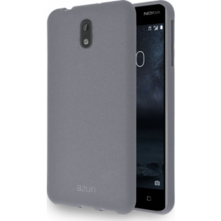 AZURI plastic  back cover  -Gray Nokia 3 Mobile