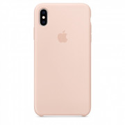 Apple iPhone XS Max silicone back cover, Powder 