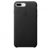 Apple iPhone Plus 7 Plus leather back cover, Black 