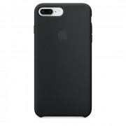 Apple iPhone Plus-7 Plus silicone back cover, Black 