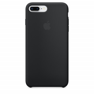 Apple iPhone Plus-7 Plus silicone back cover, Black Mobile