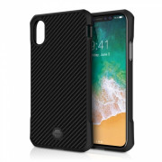 ITSKINS ATOM DLX. Apple iPhone impact resistant case- m, Black 