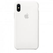 Apple iPhone silicone back cover, White 