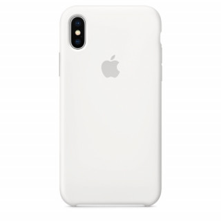 Apple iPhone silicone back cover, White Mobile